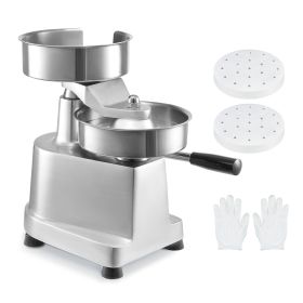 Commercial Burger Patty Maker, 150mm/6inch Hamburger Beef Patty Maker, Heavy Duty Food-Grade Stainless Steel Bowl Burger Press Machine